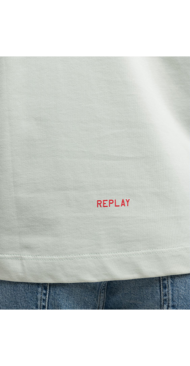 BOXフィット オープンエンドジャージープリントTシャツ 詳細画像